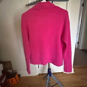 Wilfred Vibrant Pink Cashmere Turtleneck Sweater